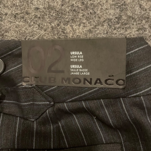 Club Monaco Charcoal with blue stripe Baxter Ursula Pant - Picture 4 of 6